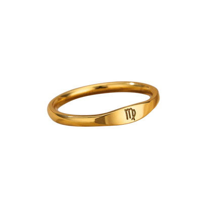 Minimalistisches Zodiac-Stapelband