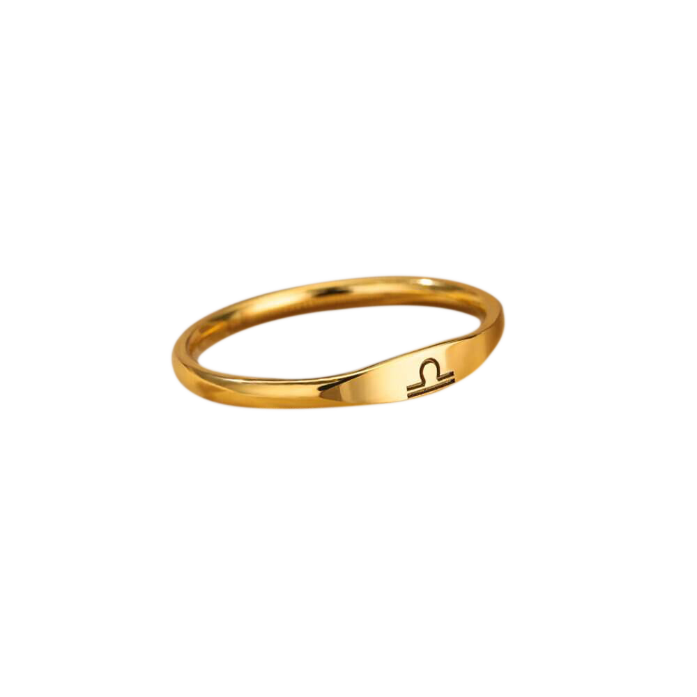 Minimalistisches Zodiac-Stapelband