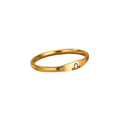 Minimalistisches Zodiac-Stapelband