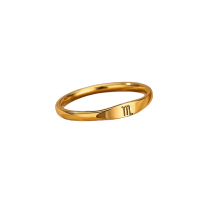 Minimalistisches Zodiac-Stapelband