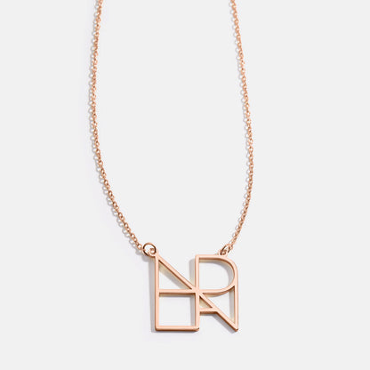 Minimalist Monogram Name Necklace