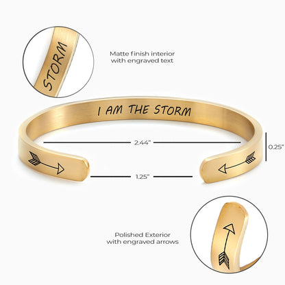 I Am The Storm Cuff Bracelet
