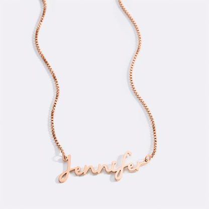 Fairy Name Necklace with Box Chain
