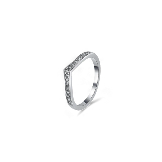 Moissanite Peak Ring