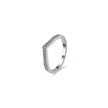 Moissanite Peak Ring