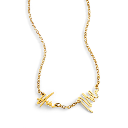 Monroe Double Name Necklace