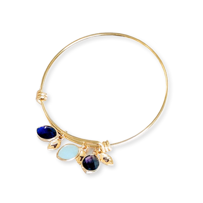 Armband mit Geburtsstein-Familienanhänger