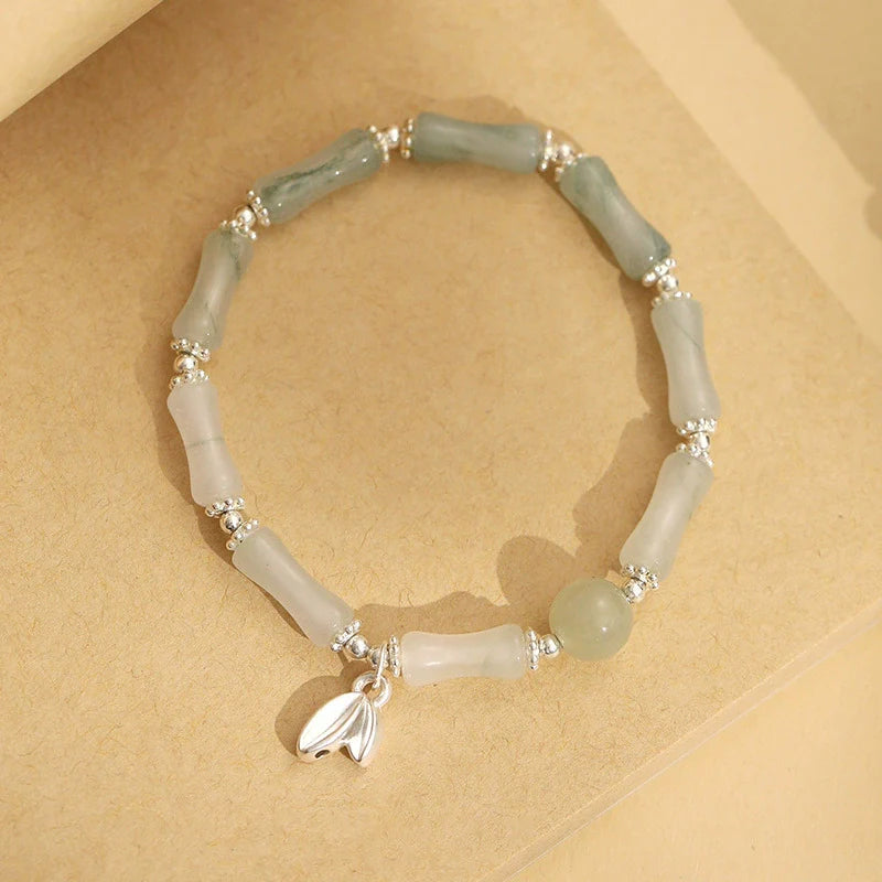 The Harmony and Strength Jade Bamboo Bracelet