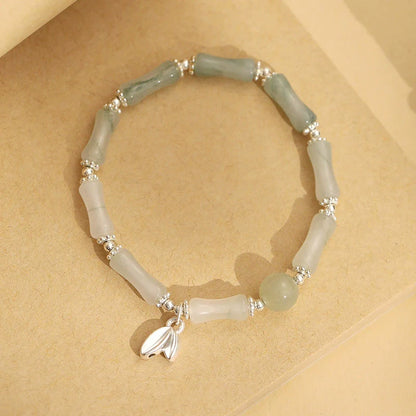 The Harmony and Strength Jade Bamboo Bracelet