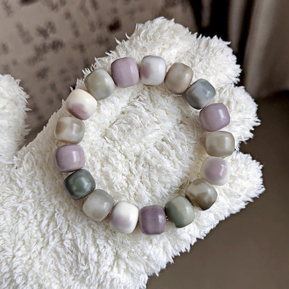 Taro Floral Multicolor Bodhi Bracelet – 13mm - Touch Bling