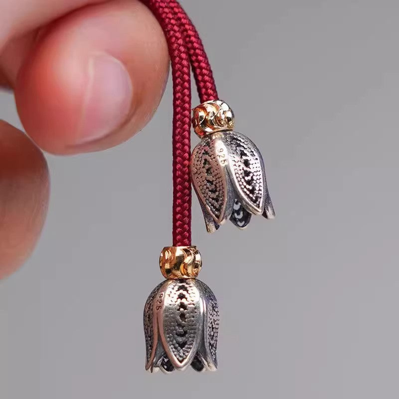 Tibetan-Style Lily of the Valley Disciple Beads, 108-Bead Bracelet Accessories - Touch Bling