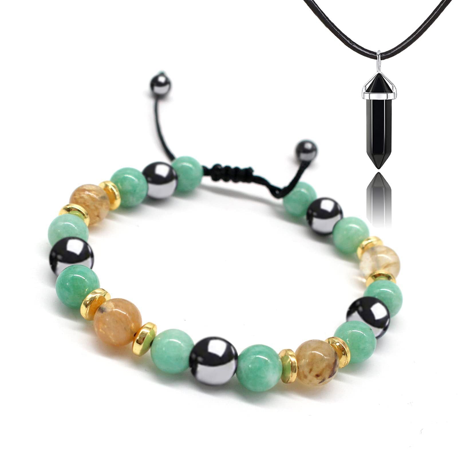 Seven Chakra Energy Bracelet Beaded Braided Healing Bracelet for Meditation - Touch Bling
