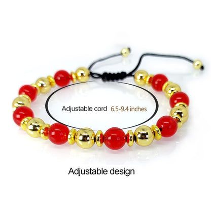 Seven Chakra Energy Bracelet Beaded Braided Healing Bracelet for Meditation - Touch Bling