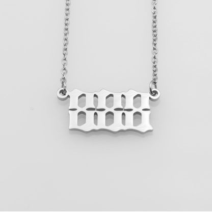 Stainless Steel Necklace Angel Number Necklace 111-999 for Women - Touch Bling