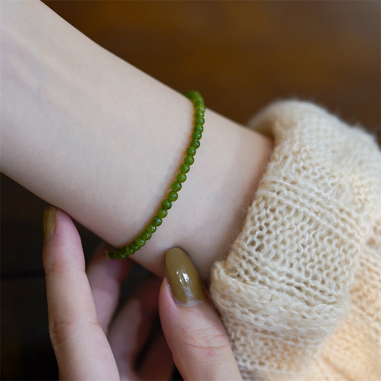 Natural Chalcedony DIY Design Fashionable Women's Bracelet - Touch Bling
