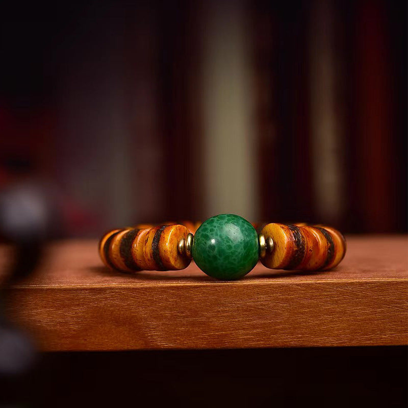 Tibetan Cow Bone Prayer Bead Bracelet – Handcrafted Tibetan-Style Spiritual Beads Bracelet - Touch Bling