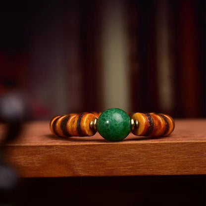 Tibetan Cow Bone Prayer Bead Bracelet – Handcrafted Tibetan-Style Spiritual Beads Bracelet - Touch Bling