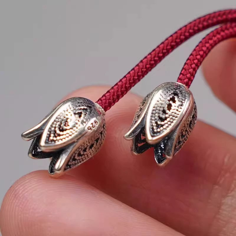 Tibetan-Style Lily of the Valley Disciple Beads, 108-Bead Bracelet Accessories - Touch Bling
