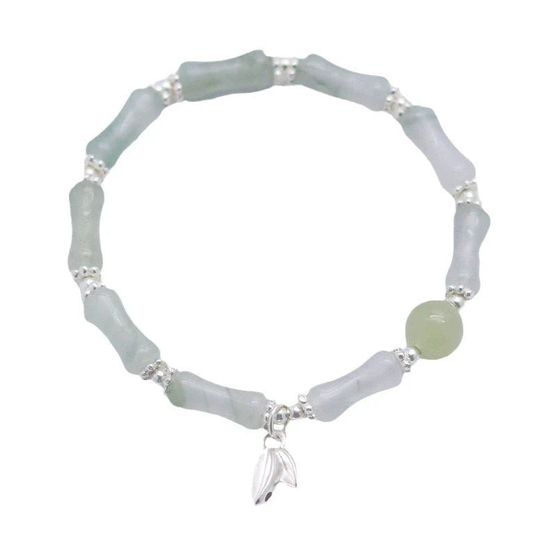 The Harmony and Strength Jade Bamboo Bracelet
