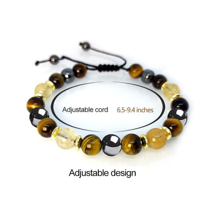 Seven Chakra Energy Bracelet Beaded Braided Healing Bracelet for Meditation - Touch Bling