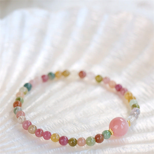 Natural Tourmaline DIY Design Women's Candy Bracelet - Touch Bling