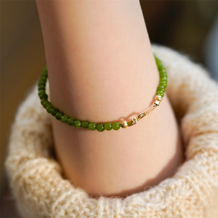 Natural Chalcedony DIY Design Fashionable Women's Bracelet - Touch Bling