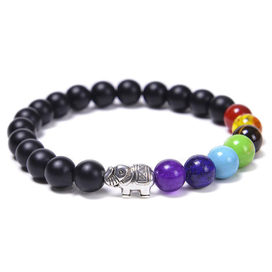 Chakra Energy Bracelet Tiger's Eye Stone Black Obsidian Healing Crystal Bracelet - Touch Bling
