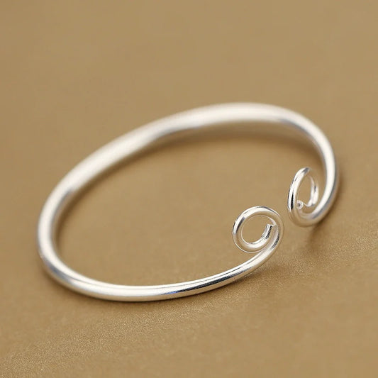 s925 Silver Monkey King Bracelet Handmade Tightening Spell Couple bracelet - Touch Bling