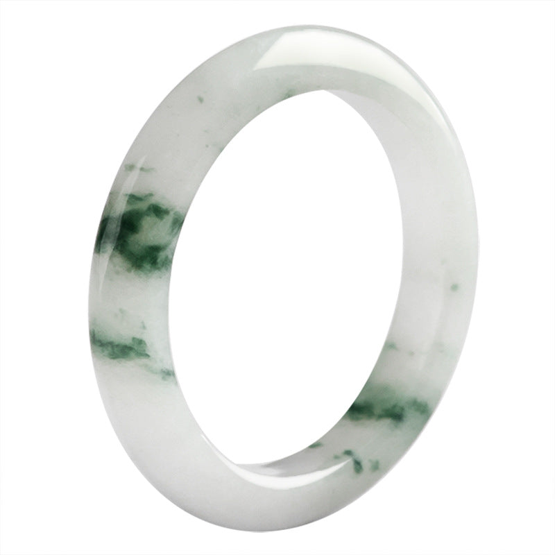 Jadeite "Flowing Green" Ring – Elegant & Timeless - Touch Bling