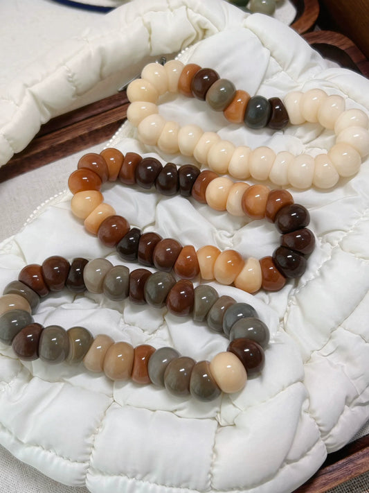 New Milky Coffee Garlic Bodhi Bracelet 14MM  (Multiple Colors Available) - Touch Bling