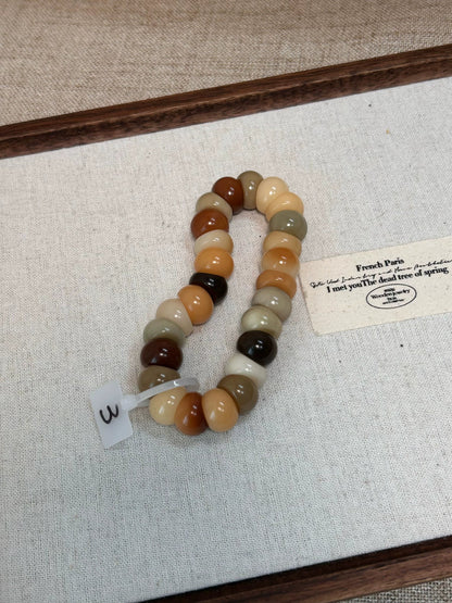 New Milky Coffee Garlic Bodhi Bracelet 14MM  (Multiple Colors Available) - Touch Bling