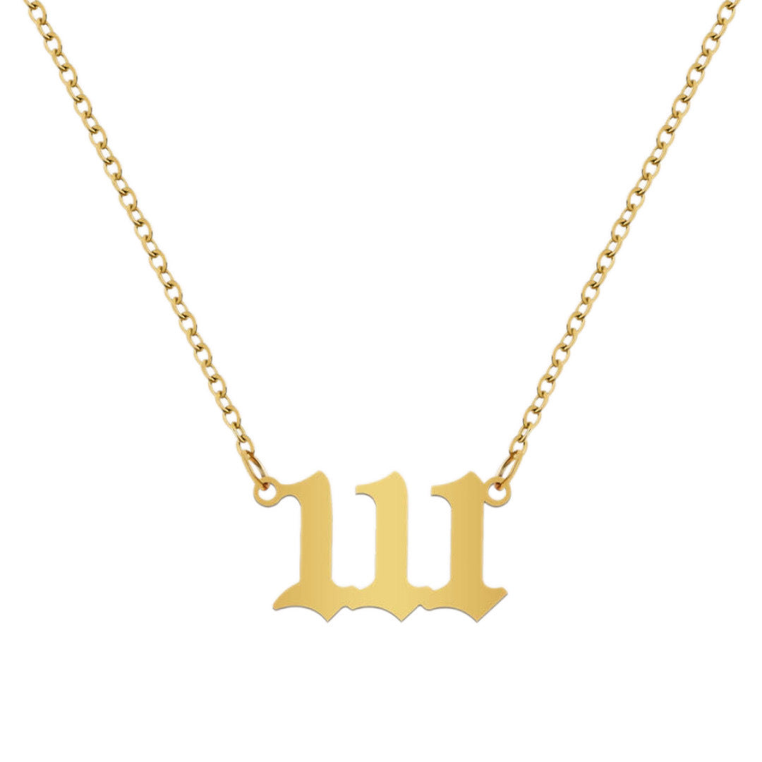 Stainless Steel Necklace Angel Number Necklace 111-999 for Women - Touch Bling
