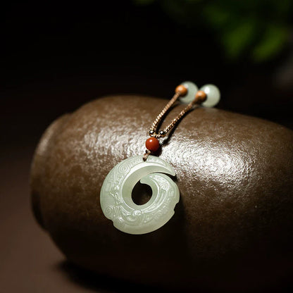 Hand-Carved Jade Pendant Necklace