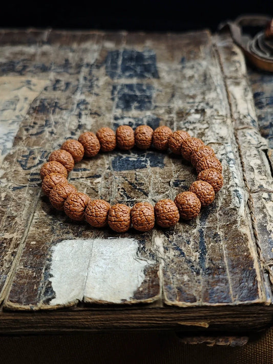 Dragon Scale Pattern Small King Kong Bodhi Bead Bracelet - Touch Bling
