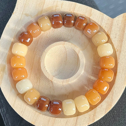 New Bodhi Bracelet with Burger-Shaped Beads (Multiple Colors Available) - Touch Bling