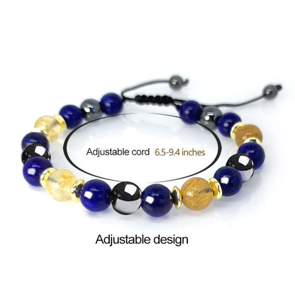 Seven Chakra Energy Bracelet Beaded Braided Healing Bracelet for Meditation - Touch Bling