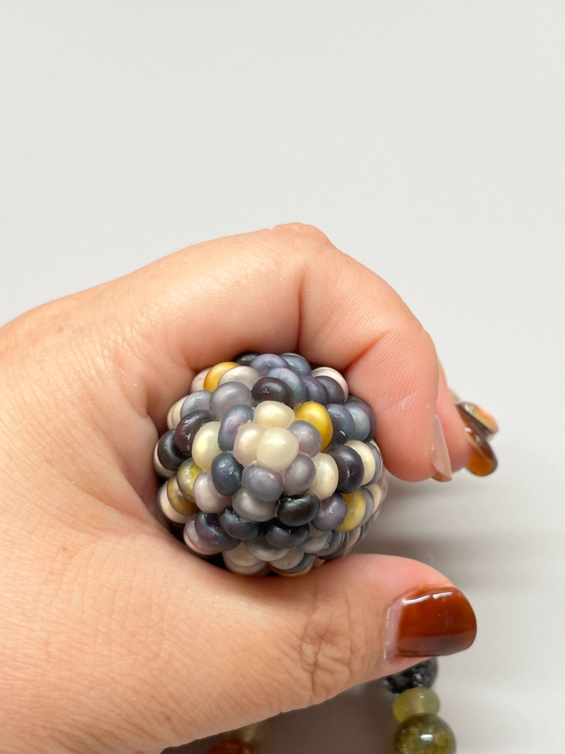Blue-Purple Corn Ornament for Stress Relief and Meditation - Touch Bling