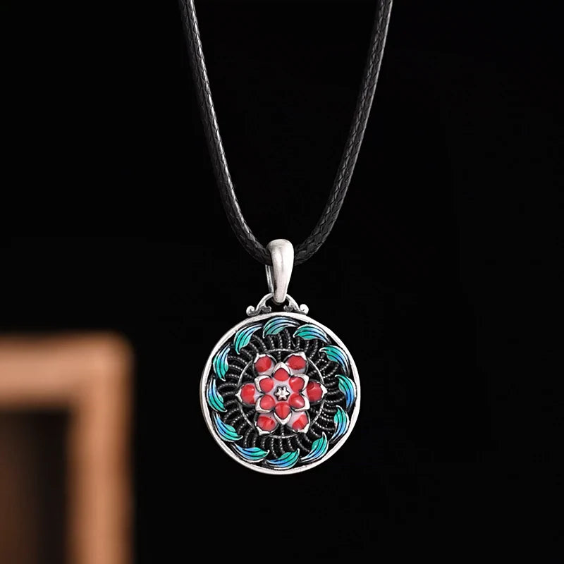 Pure Silver Safety Buckle Pendant