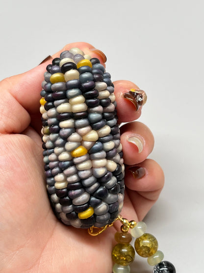 Blue-Purple Corn Ornament for Stress Relief and Meditation - Touch Bling