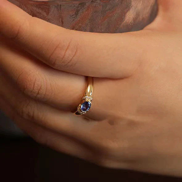 The Tranquil Wisdom Sapphire Ring