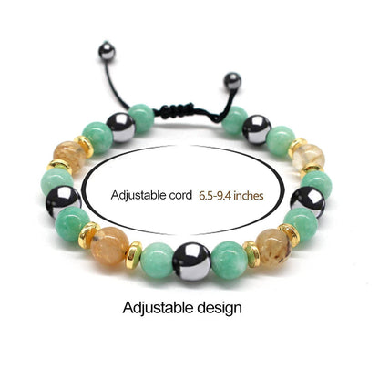 Seven Chakra Energy Bracelet Beaded Braided Healing Bracelet for Meditation - Touch Bling
