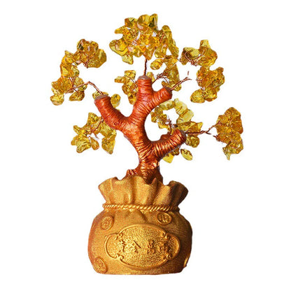 Feng Shui Citrine Money Tree Wealth Ornaments