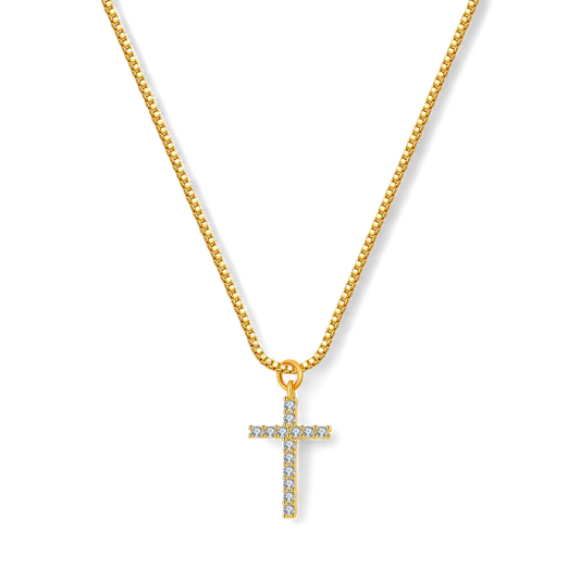 Pave Cross Necklace