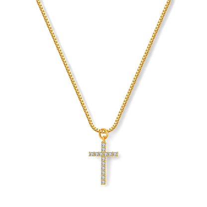 Pave Cross Necklace