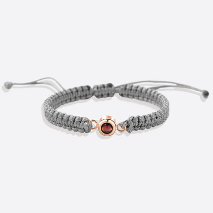 Personalized Braided Photo Bracelet