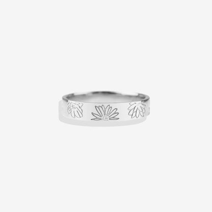 Personalized Stamped Flower Band