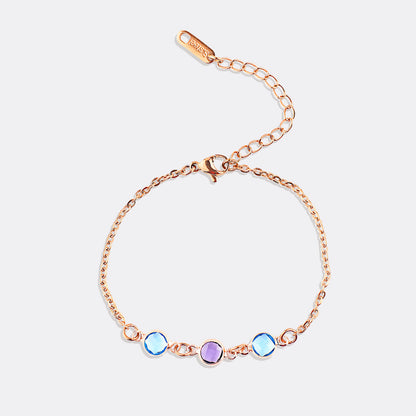 Personalized Birth Stone Bracelet