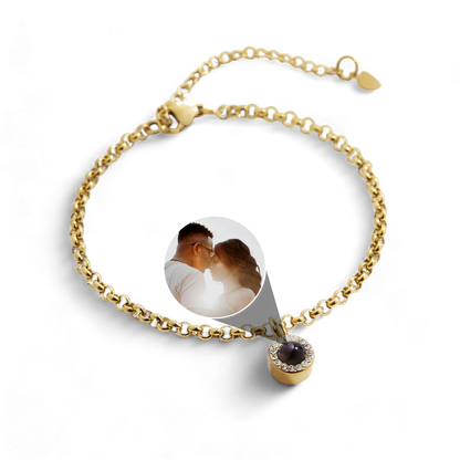 Petite Halo Photo Bracelet