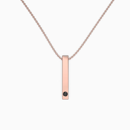 Pillar Bar Photo Necklace