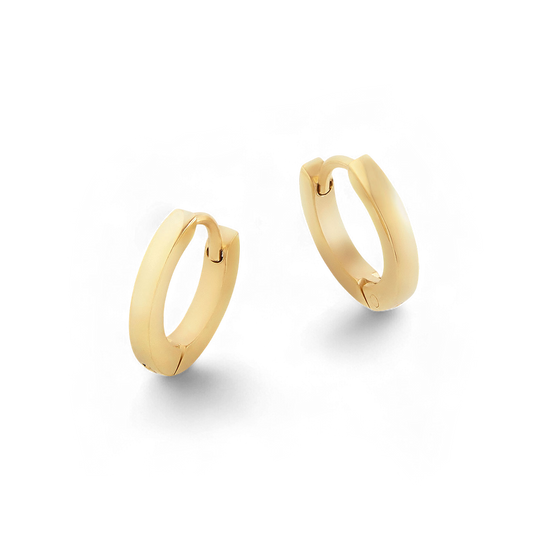 Zierliche Huggie Creolen